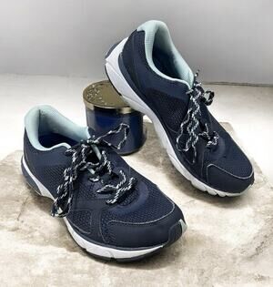 Vionic Tokyo Navy Women's Size 9 Lace Up Sneakers Everyday Wear Shoes -Athletic